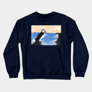 Puffin by the Sea Crewneck Sweatshirt